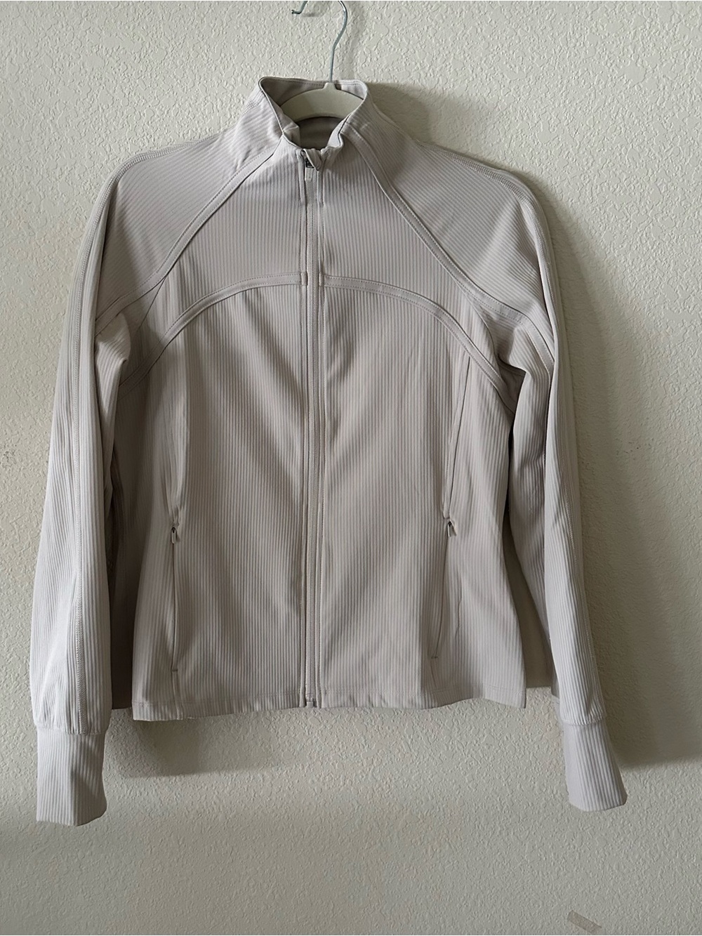 Danskin Light Beige Active Zip Jacket size Medium